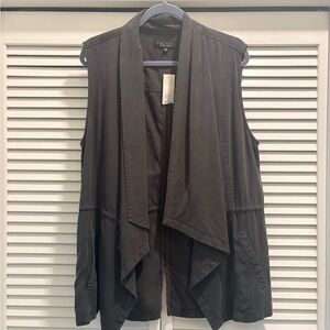 Trixxi Draped Open-Front Vest